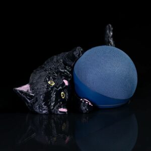 chat câlin (Holder Alexa écho dot)