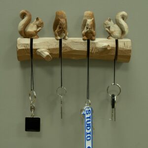 porte-clé famille d'écureuil